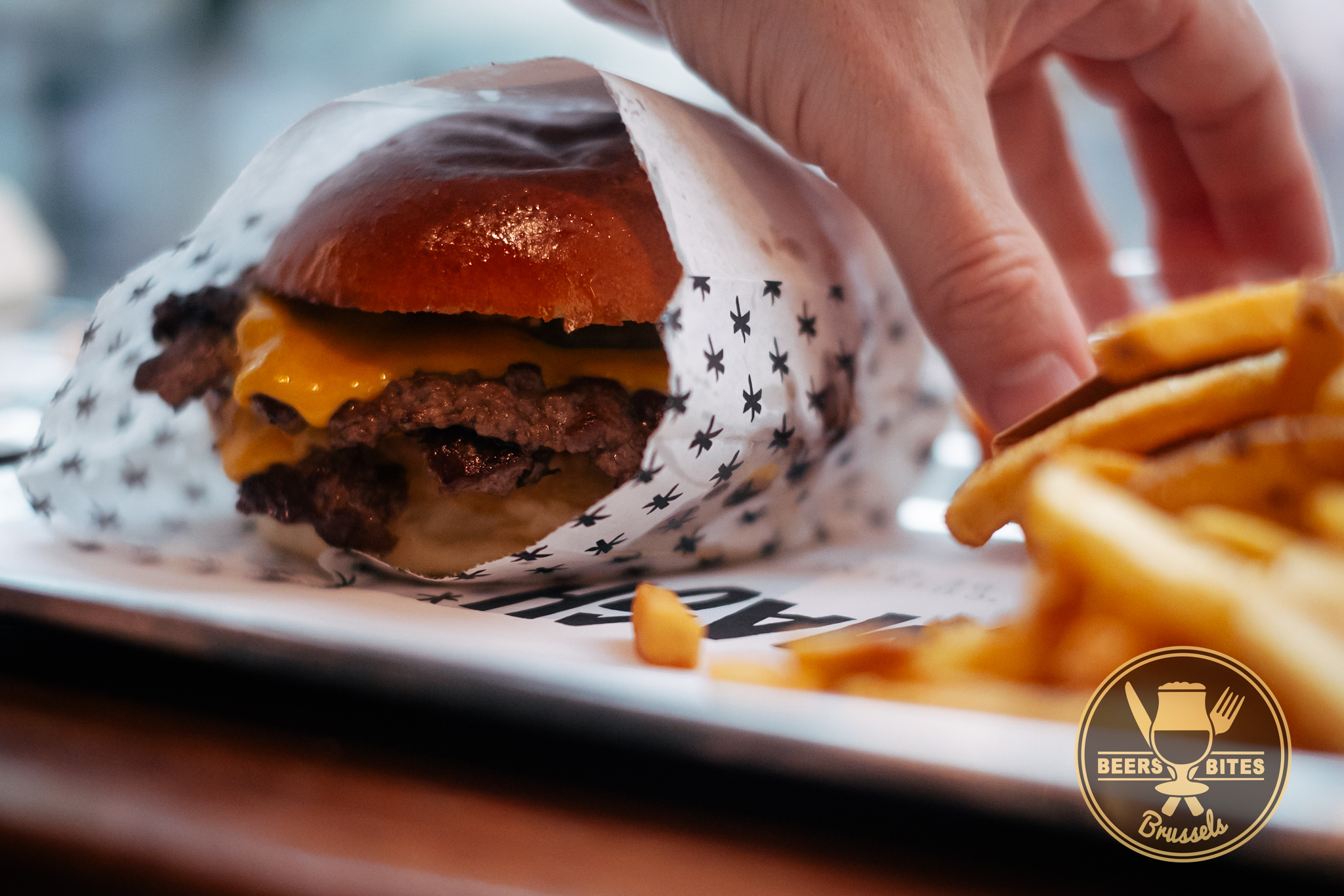 A burger at Smash in Brussels / Een burger bij Smash in Brussel